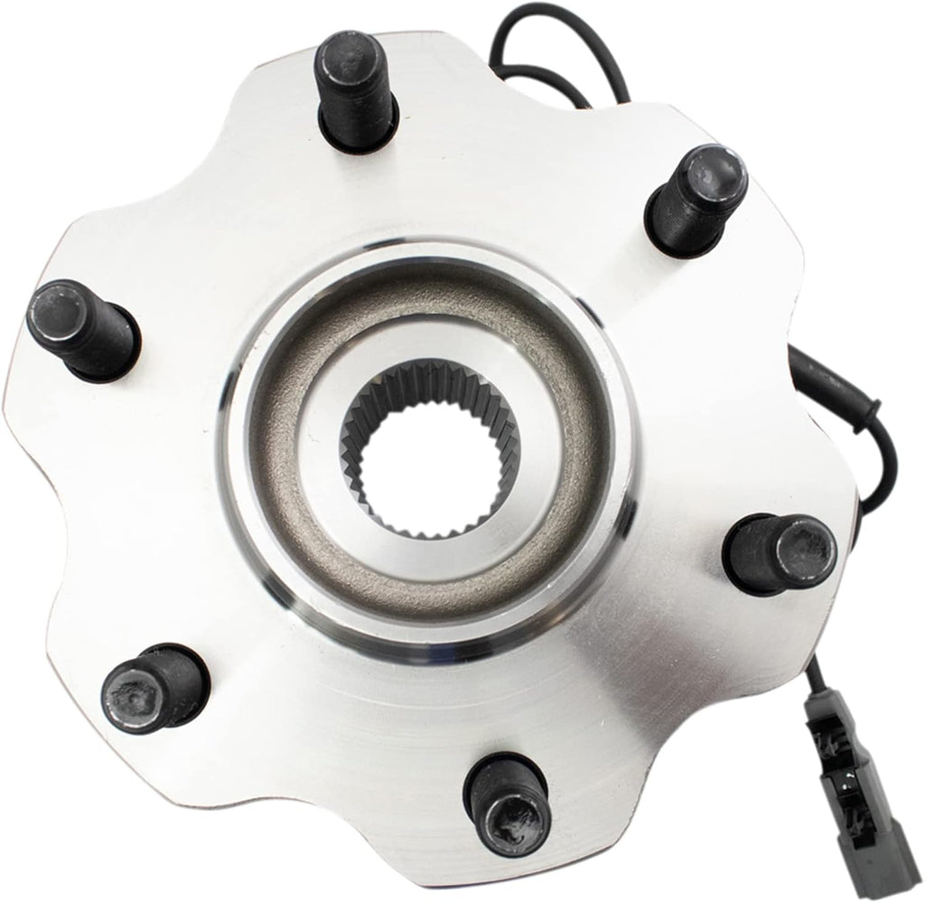 TRQ Rear Driver and Passenger Side Wheel Bearing and Hub Assembly Set 2 Piece Compatible with 2011-2013 Infiniti QX56 2014-2022 QX80 2017-2022 Nissan Armada