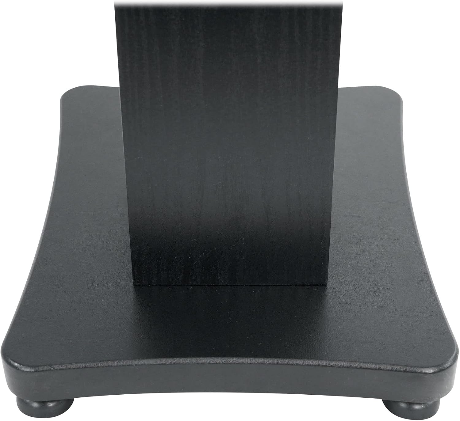 Rockville SS36B Pair Premium 36' Home Speaker Stands, 100Lbs Capacity, Black Wood Grain, Dual Top Platforms, Brass and Rubber Spikes, Isolation Pads, for Bookshelf and Surround Sound Speakers