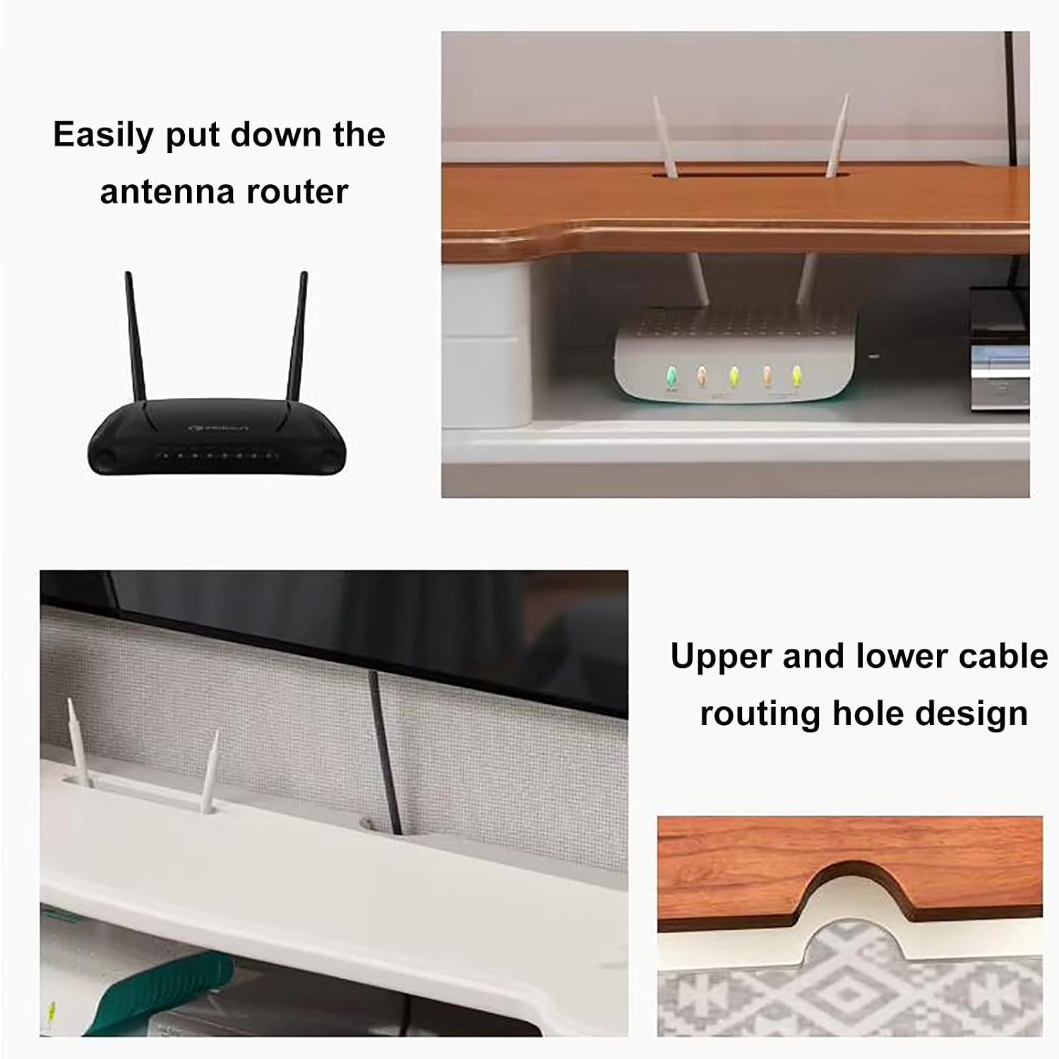 Wall Mounted TV Cabinet, Audio and Video Equipment Storage Wall Rack Media Control Center with Drawer, for Bedroom Living Room Media Room Gaming Room, for 32-70' TVs (Color : Gris, Size : 1