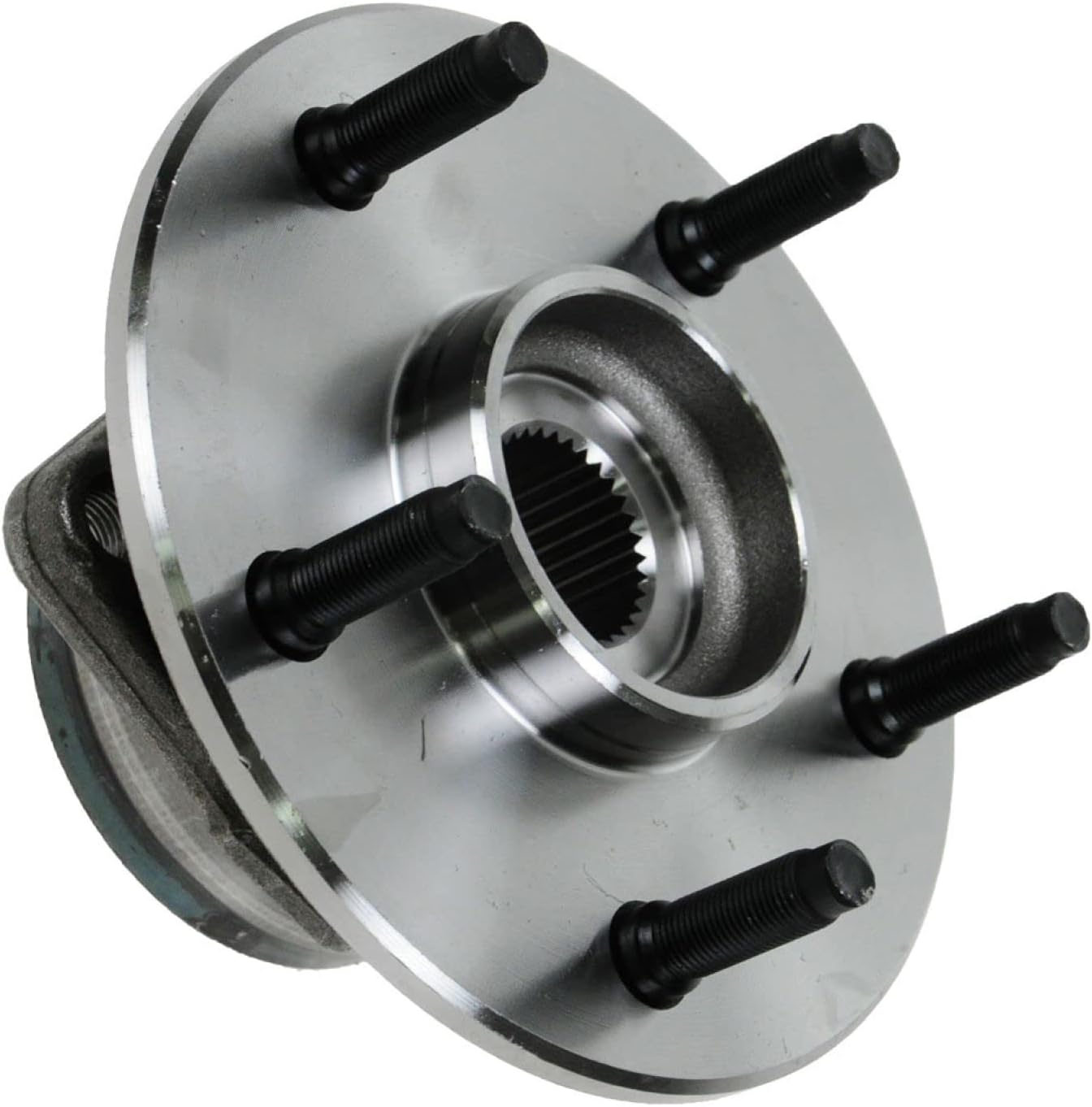 TRQ Front Left and Right Wheel Bearing and Hub Assembly Set 2 Piece Compatible with 2000-2001 Dodge Ram 1500 4 Wheel Drive with 2 Wheel ABS Brakes