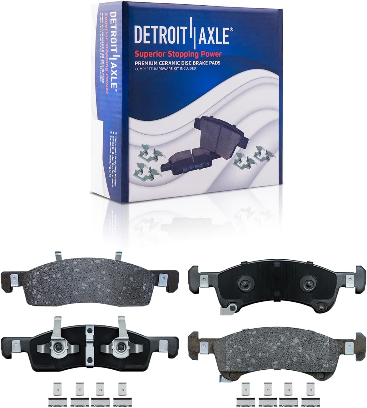 Detroit Axle - Brake Kit for 2003 2005 2005 2006 Ford Expedition Lincoln Navigator Replacement Disc Brake Rotors Ceramic Brakes Pads Front and Rear