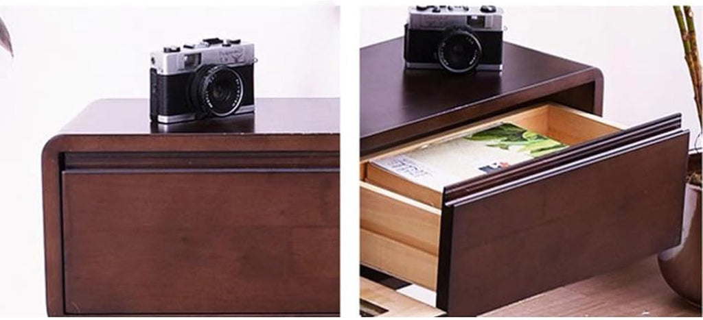 TV Table Unit for TVs, Modern TV Cabinet Floating TV Shelf Wall Shelf Home Entertainment Center TV Stand Media TV Console Audio-visual Equipment Shelves Storage Cabinet With drawer Brown 140/160cm
