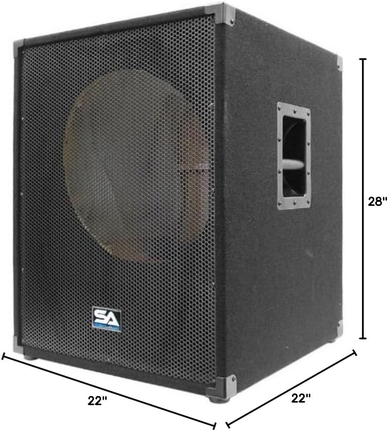 Seismic Audio - SAP-18SFFEmpty - 18 Inch Empty Pro Audio PA/DJ Subwoofer Cabinet