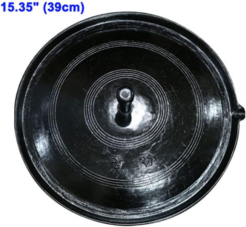 Multi Use Korea Traditional Cauldron Lid Grill BBQ Pan Barbecue Grill Pan,Griddle For Roasing Pork Belly,Indoor & Outdoor Nonstick Caldron Cast Iron Grilled Plate (15.35' (39cm))