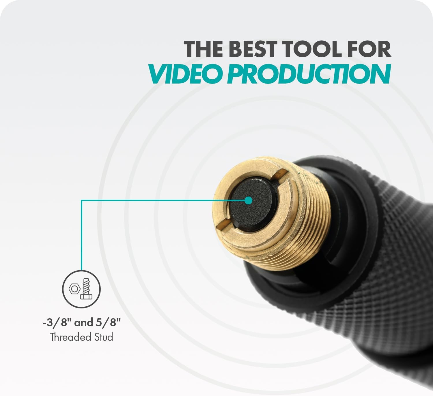 Movo CMP-17C Professional 9.8' Aluminum Boom Pole for Shotgun Microphones with Internal XLR Cable – Compatible with Rode NTG Series, Sennheiser MKE600, Audio-Technica AT875R & More
