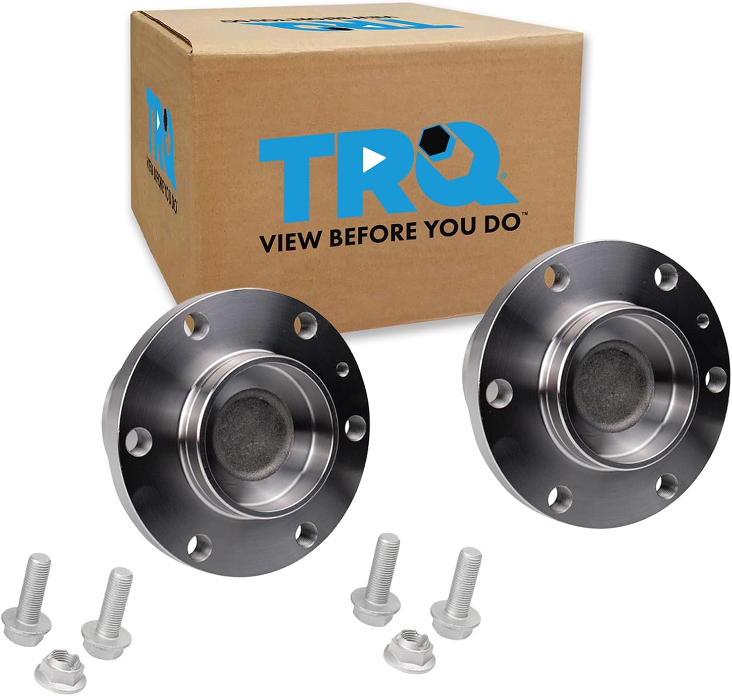 TRQ Front Left and Right Wheel Bearing and Hub Assembly Set 2 Piece Compatible with 2007-2009 Dodge Sprinter 3500 2010-2014 Mercedes-Benz Sprinter 3500 2015-2018 Sprinter 3500 Rear Wheel Drive