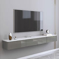 Floating TV Shelf Wall Shelf Wall Mounted TV Cabinet Home Entertainment Center TV Stands Book Shelf Game Media TV Console with Drawer Storage Shelf Bedroom Living Room Audio-Visual Equipment Shelves