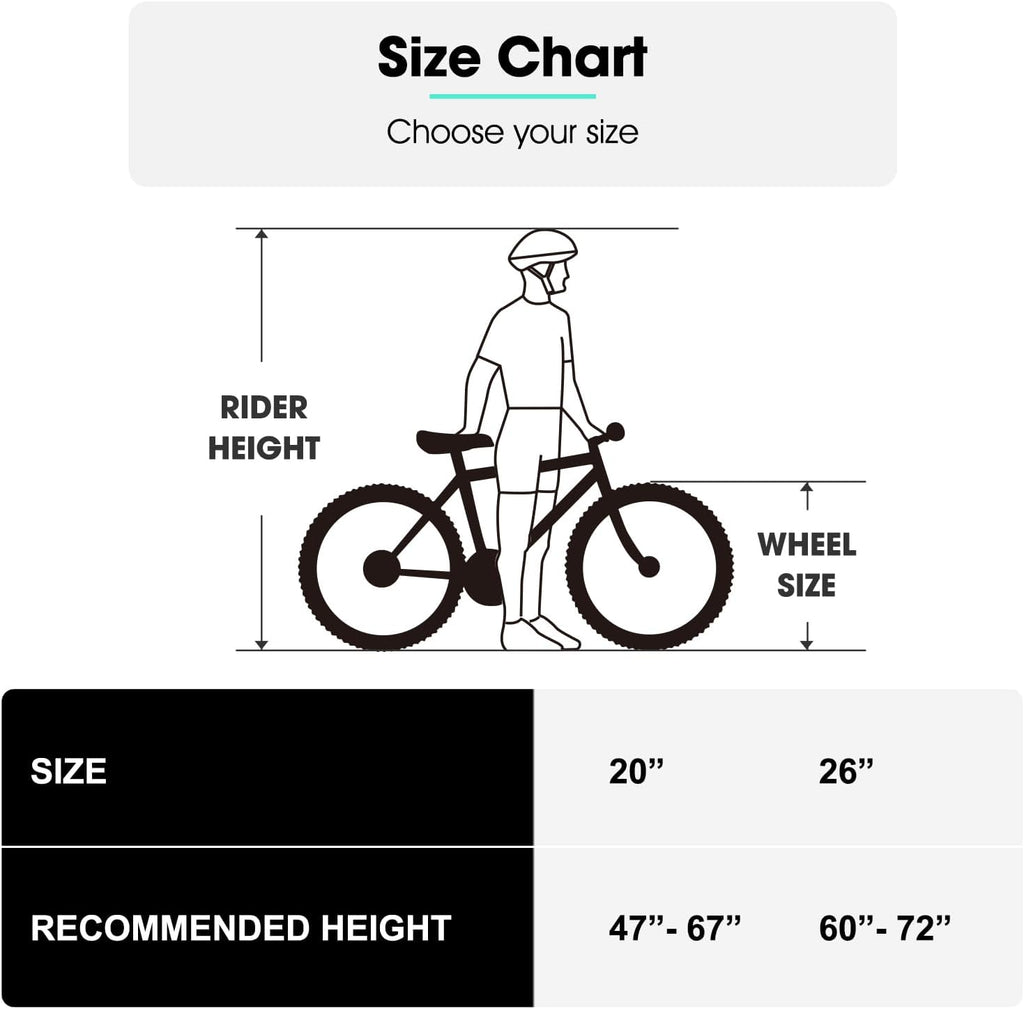 HILAND 24 26 Inch Fat Tire Mountain Bike for Men and Women, High Carbon Steel Frame Beach and Snow Wide Tire Adult Bicycle, 7-Speed and Dual-Disc Brake MTB