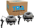 TRQ 2 Piece Front Passenger Side Wheel Bearing & Hub Assembly Set 4WD Compatible with 2017-2022 Ford F-350 Super Duty