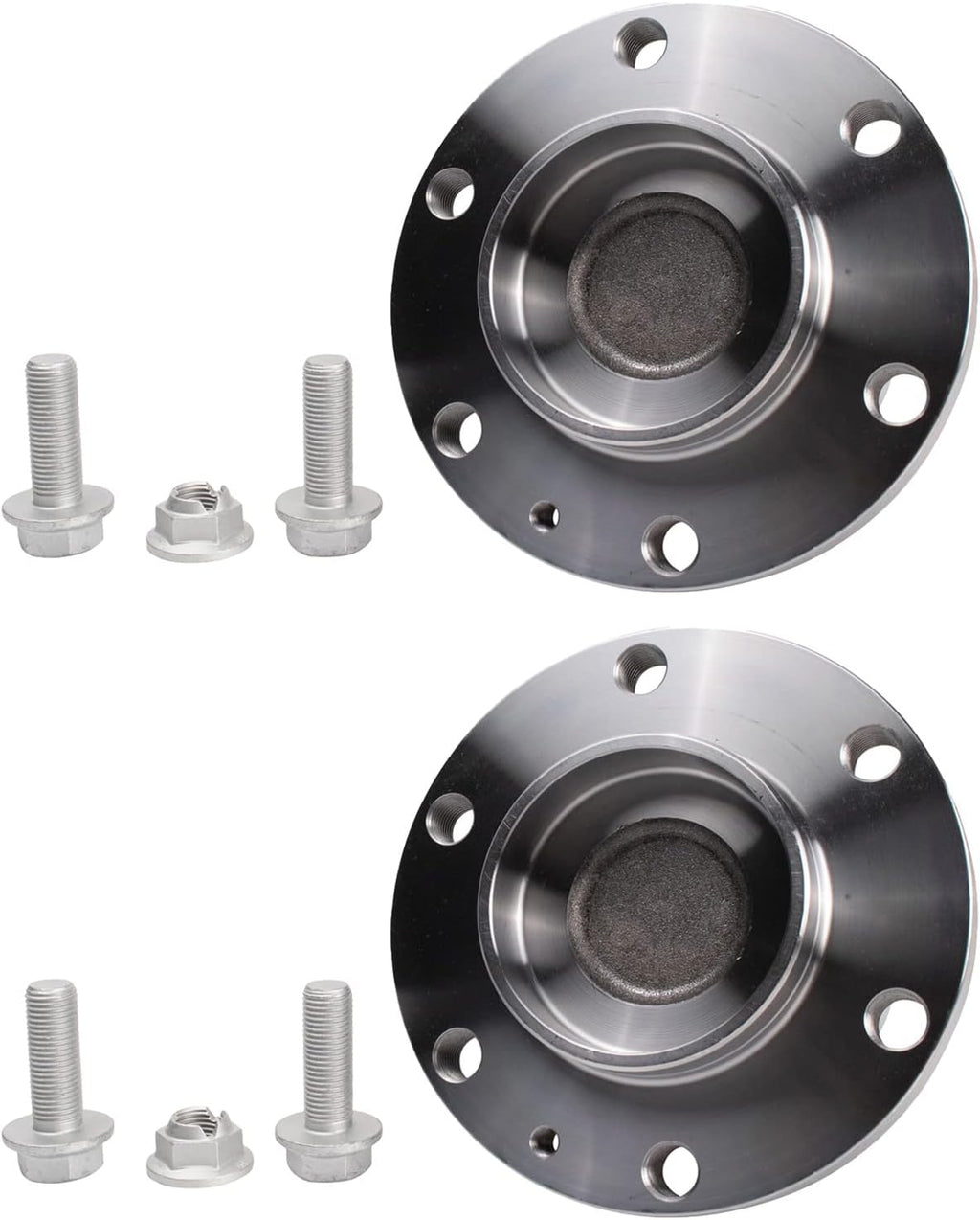 TRQ Front Left and Right Wheel Bearing and Hub Assembly Set 2 Piece Compatible with 10-14 Mercedes-Benz Sprinter 2500 15-18 Sprinter 2500 Rear Wheel Drive with Light Duty Suspension