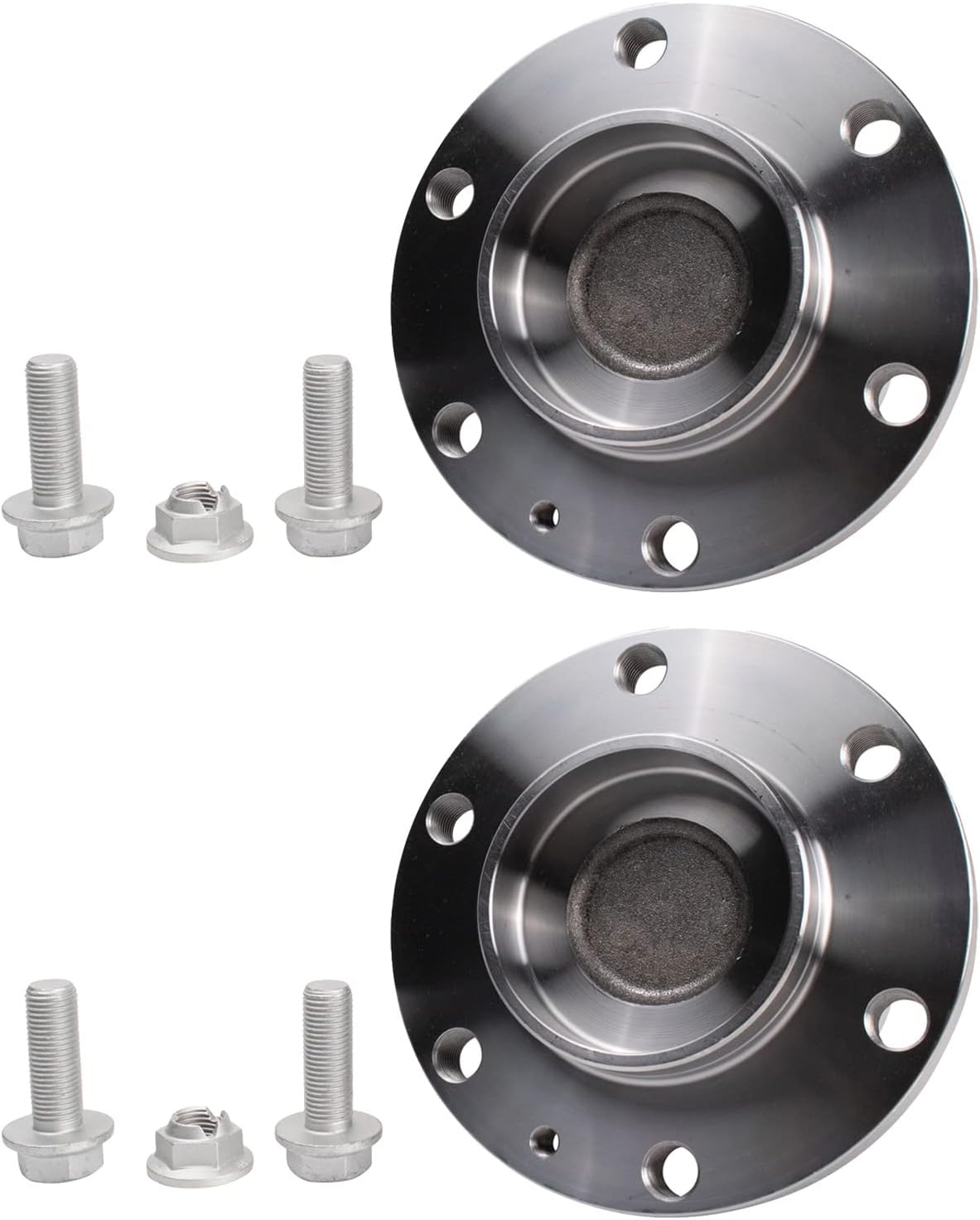 TRQ Front Left and Right Wheel Bearing and Hub Assembly Set 2 Piece Compatible with 10-14 Mercedes-Benz Sprinter 2500 15-18 Sprinter 2500 Rear Wheel Drive with Light Duty Suspension