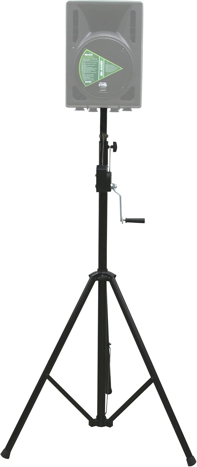 American Sound Connection ASC Pro Audio Mobile DJ Light Stand 10 Foot Height Crank Lighting or Speaker Tripod