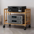 Adjustable Large Capacity HiFi Audio Rack - 2/3/4/5 Tier Media Stand for Stereo System & Home Theater - Heavy Duty HiFi Cabinet, Easy Assembly, 53cm Tall, W-50CM.
