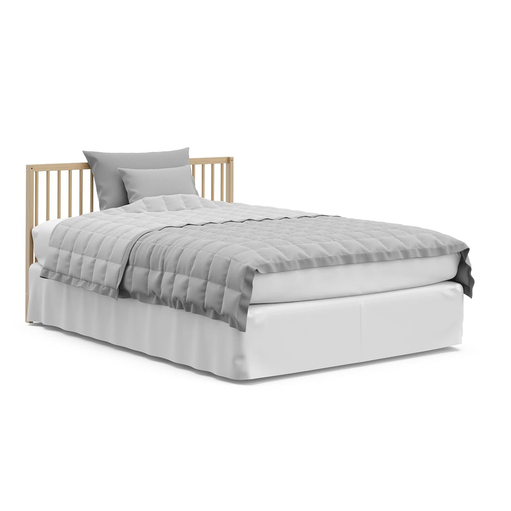 Graco Teddi 5-in-1 Convertible Crib with Drawer – GREENGUARD Gold Certified, Full-Size Nursery Storage Drawer, Baby Crib Converts to Toddler Bed, Daybed and Full-Size Bed (Driftwood)