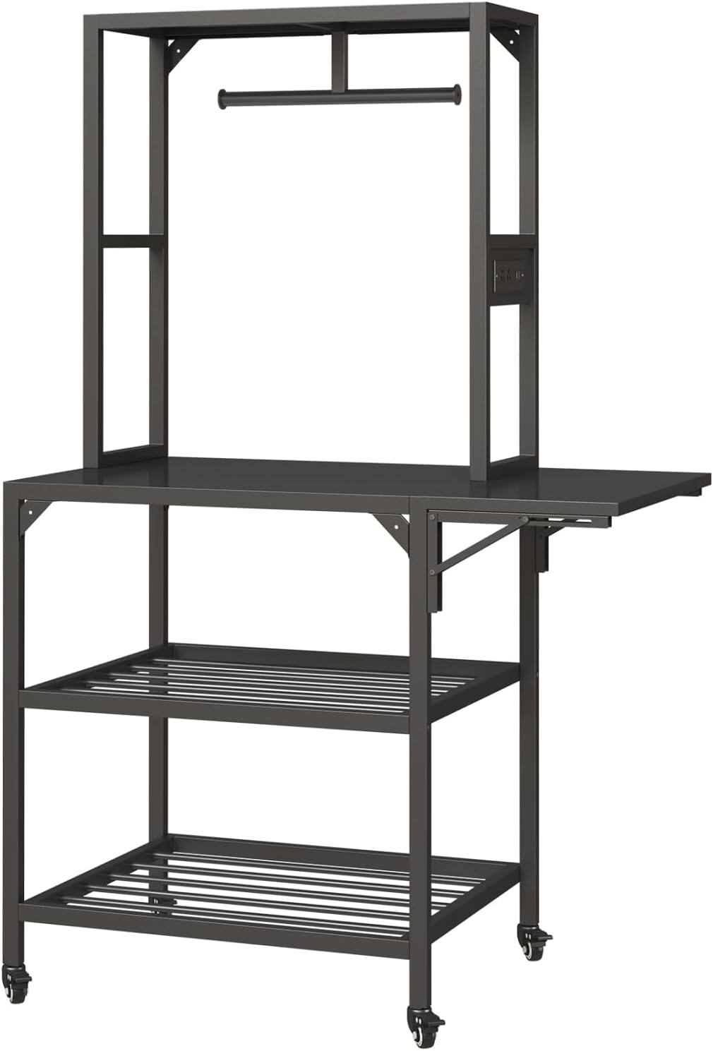 3D Printer Stand, Heavy Duty 3D Printer Table Stand with Filament Storage Rack, T-Shaped Spools Holder Rack with Wheels,3D Printer Workbench for 3D Printing Studio, Home Office Workshop