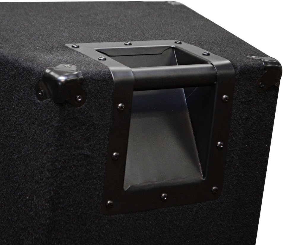 Seismic Audio - FL-155PC - Pair of Dual Premium 15' PA/DJ Speaker Cabinets with Titanium Horns - Wheel Kits and Rear Handles - 800 Watts RMS per Cabinet