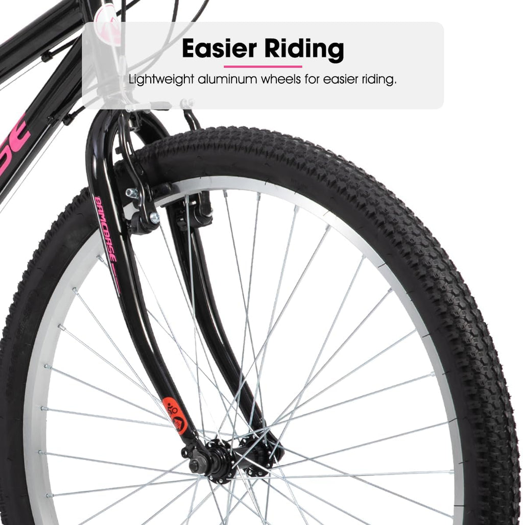 HILAND Adult 26 Inch Mountain Bike, Mens Womens Bicycle, High-Carbon Steel Frame Mountain Bicycle, Sport MTB for Adults, Multi-Color