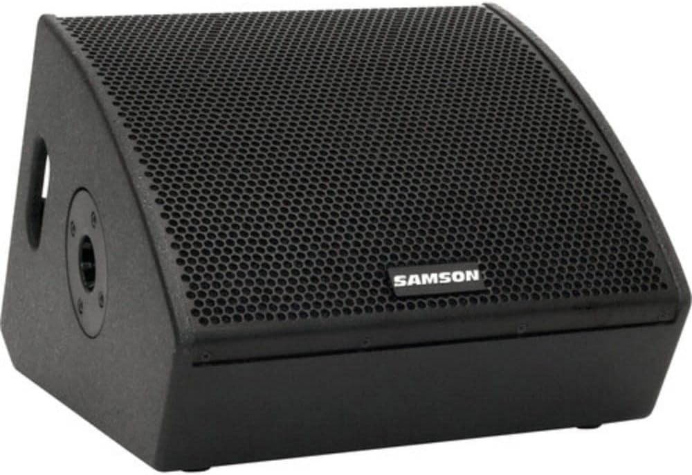 Samson RSXM10A - 800W 2-Way Active Stage Monitor (10') Bundle with Auray Speaker Stand Bag 51', Auray SS-47S Speaker Stand, and XLR-XLR Cable