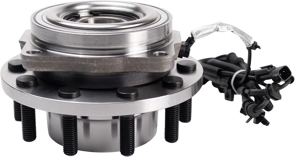 TRQ Front Left and Right Wheel Bearing and Hub Assembly Set 2 Piece Compatible with 2017-2019 Ford F-450 Super Duty 4 Wheel Drive 2017-2019 F-550 Super Duty 4 Wheel Drive