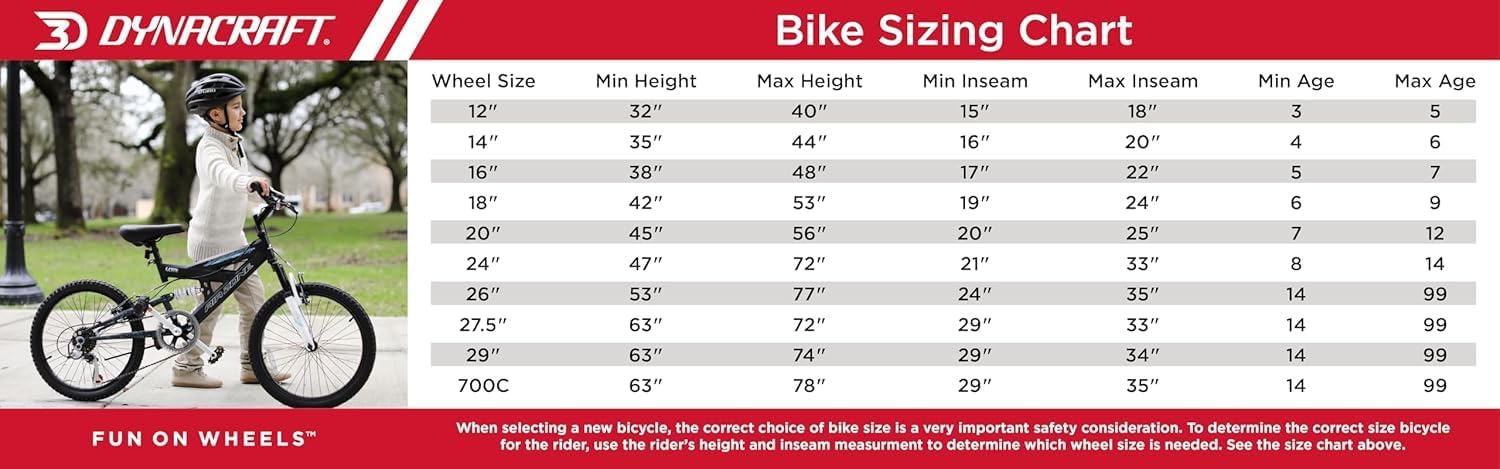 Dynacraft Barbie 12, 16, 18-inch Girls' Bike for Kids Ages 3-9 Years - Fun and Stylish Design, Sturdy and Durable, Perfect for Kids Learning to Ride, Easy to Assemble, Ideal for Young Riders
