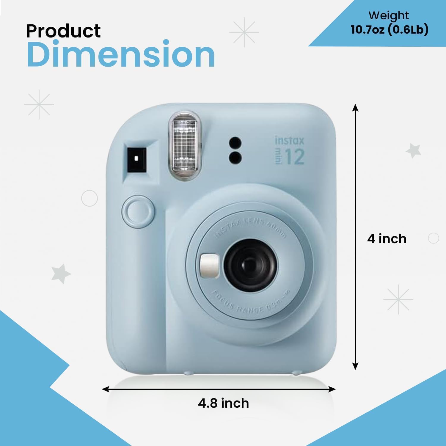 Fujifilm INSTAX MINI 12 Blue Bundle 2025