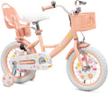 Bixike Girls Bike with Basket for Toddlers and Kids Aged 3-14 Years Old, 12 14 16 18 Inch with Training Wheels & Doll Seat, 20 Inch with Kickstand & Rear Rack, Princess Style Bicycle for Gift.