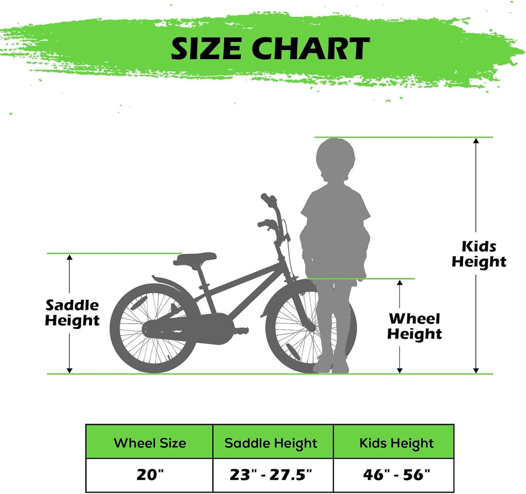 WEIZE Kids Bike, 16 20 Inch Children Bicycle for Boys & Girls Ages 4-12 Years Old, Rider Height 41-62 Inch, Adjustable Seat & Handlebars, Coaster Brake, Multiple Color Options