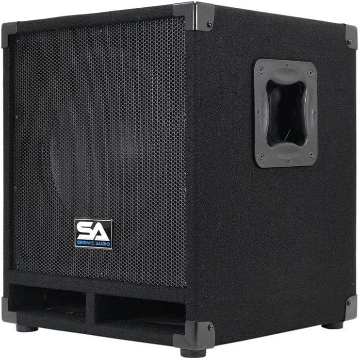 Seismic Audio Mini-Tremor Powered 12-Inch Pro Audio/DJ Subwoofer Cabinet Active 12-Inch Subwoofer