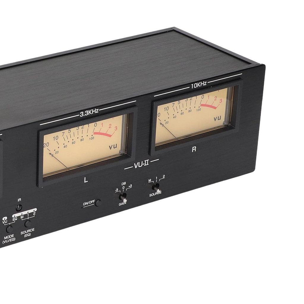 4 Way VU Meter 3 Gain DC 12V 1A Power Off Data Storage Analog Sound Level Meter for Audio Equipment