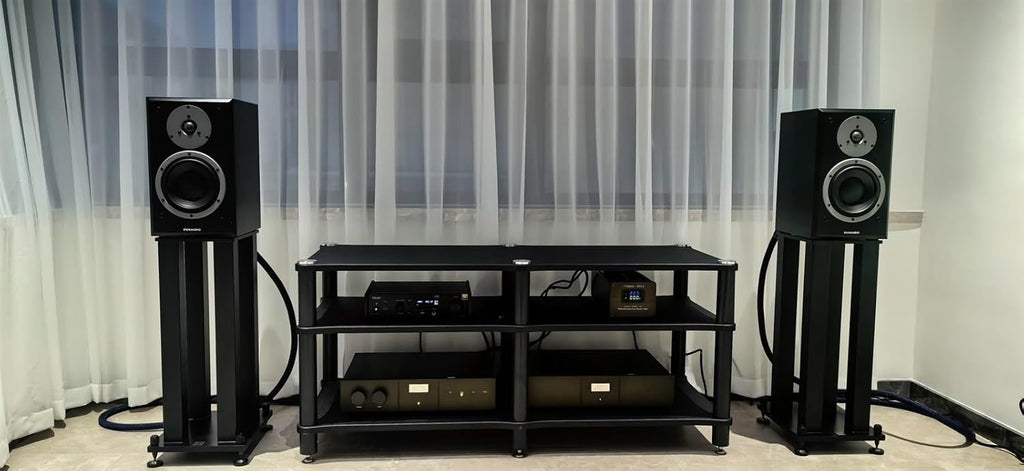 Modern Multimedia Stand, 2/3 Layer Corner Entertainment Center/TV Console with Media Storage for Living Room & Bedroom, Audio Equipment Cabinet(Black,3 Tier)