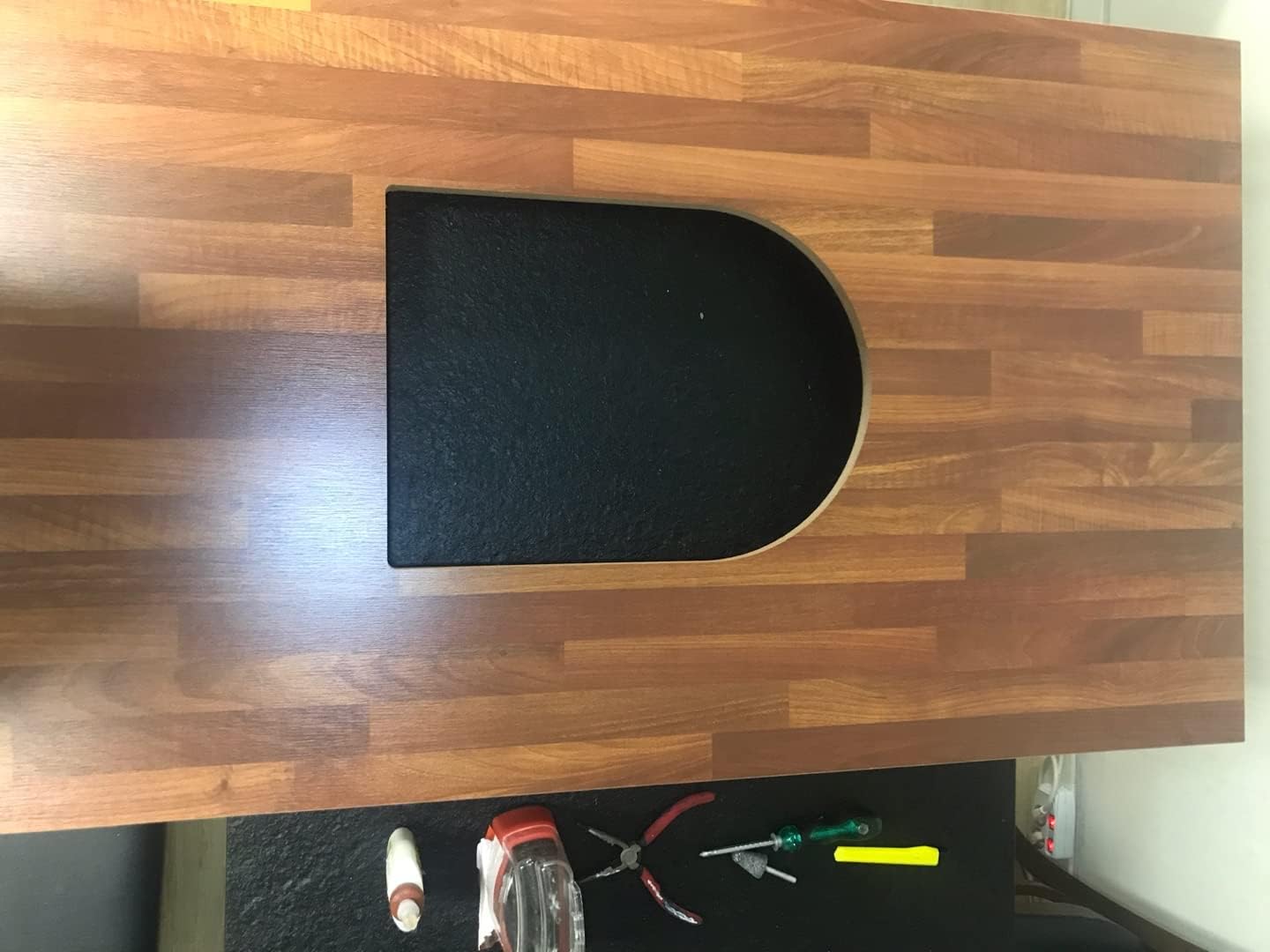 Korean BBQ Table, K BBQ, Korean Sitting Meat Grill, Household Restaurant Low Foldable Table(Merbau)