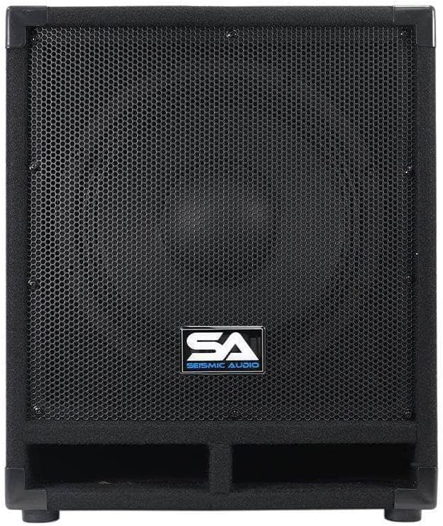 Seismic Audio Mini-Tremor Powered 12-Inch Pro Audio/DJ Subwoofer Cabinet Active 12-Inch Subwoofer