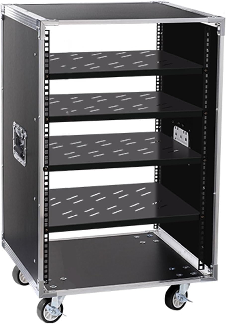2/3/4-Tier AV Media Stand, Audio-Video Media Stand with Adjustable Shelves, Small Entertainment Center, Curved Vinyl Record Cabinet for Living Room(87cm/34.3in)