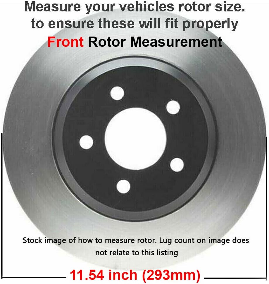 Detroit Axle - Brake Kit for Subaru Impreza Forester Legacy Outback 11.54'' inch Front & 11.26' inch Rear Disc Brake Rotors Ceramic Brake Pads Front and Rear Replacement, Brakes and Rotors