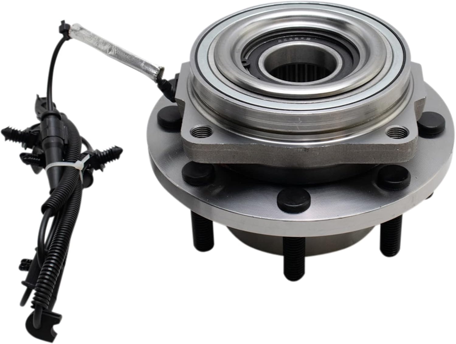 TRQ 2 Piece Front Passenger Side Wheel Bearing & Hub Assembly Set 4WD Compatible with 2017-2022 Ford F-350 Super Duty