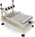3040 Solder Paste Printer, PCB Stencil Printer, Manual Control Screen Printing Table with 4 Knobs and A Pressure Plate, Adjustable Height and High Repetition Accuracy