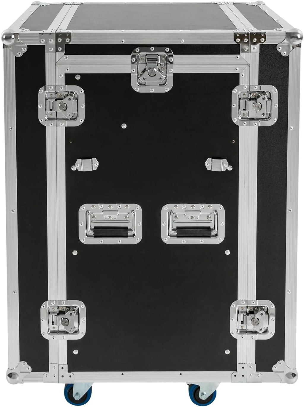 14U PA DJ Rack,Heavy Duty Mobile Studio Equipment Cabinet with 4 Wheels,2 DJ Work Tables,661.39 Capacity,for Dj/Pro Audio/Network Gear Storage