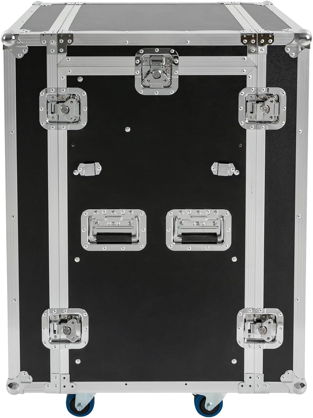 14U PA DJ Rack,Heavy Duty Mobile Studio Equipment Cabinet with 4 Wheels,2 DJ Work Tables,661.39 Capacity,for Dj/Pro Audio/Network Gear Storage