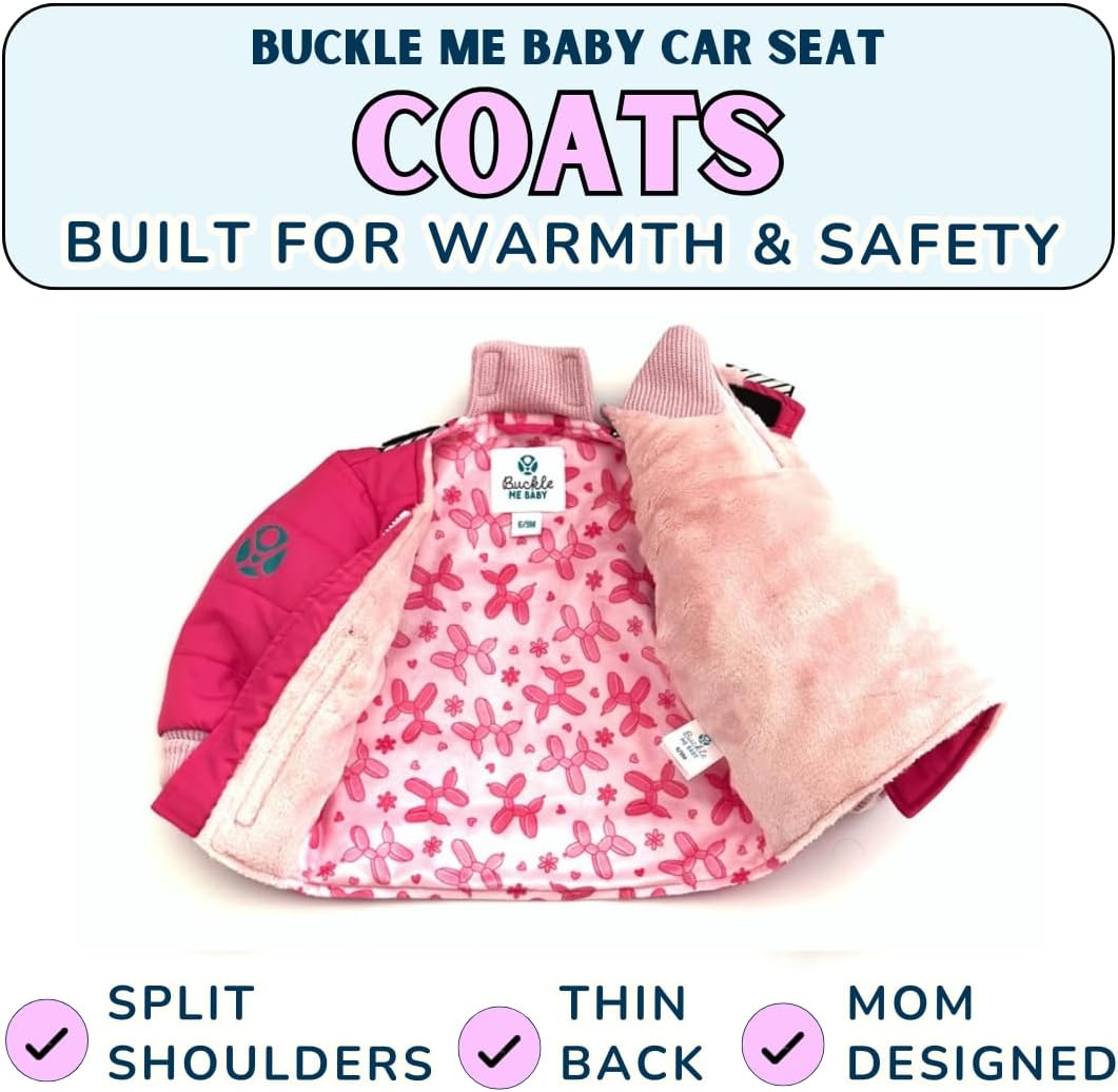 Buckle Me Baby Winter Coat | Toastiest Car Seat Jacket for Boys and Girls - Featured on Shark Tank 6 Months - 6 Years