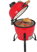 VINGLI 13' Kamado Grill Charcoal Grills Portable Barbecue Grill BBQ Kettle Stand Lid Perfect for Outdoor Camping Patio Backyard Picnic