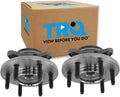 TRQ 2 Piece Wheel Bearing & Hub Assembly Set Compatible with 2007-2010 Ford Expedition Lincoln Navigator