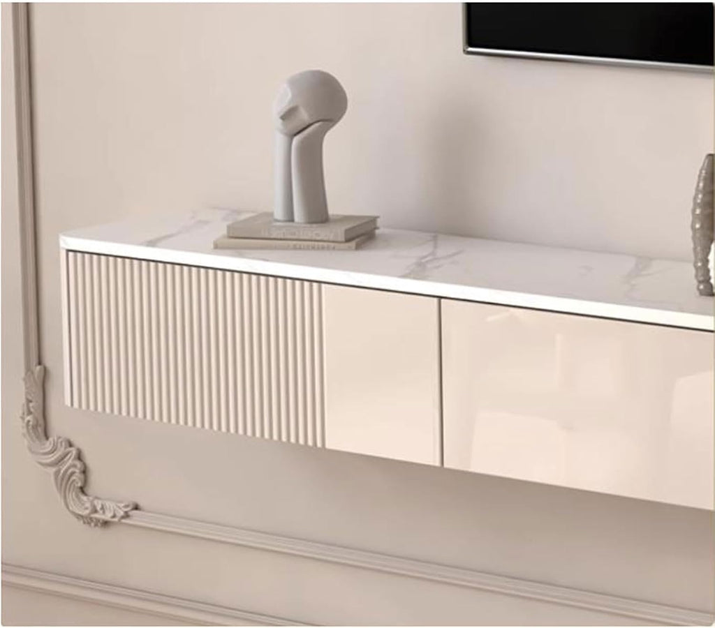 Floating TV Shelf Wall Shelf Wall Mounted TV Cabinet Home Entertainment Center TV Stands Book Shelf Game Media TV Console With drawer Storage Shelf Bedroom Living room Audio-visual Equipment Shelves