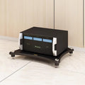 Audio Cabinet Rack 1-4 Tier Capacity Equipment Holders for Living Room, Large Storage AV Media Stand with 4 Steel Post, Vintage Furniture Stereo Cabinet Audio Rack Tower(1 Tier)