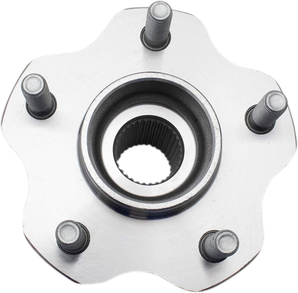 TRQ Rear Left and Right Wheel Bearing and Hub Assembly Set 2 Piece Compatible with 2003-2008 Infiniti FX45