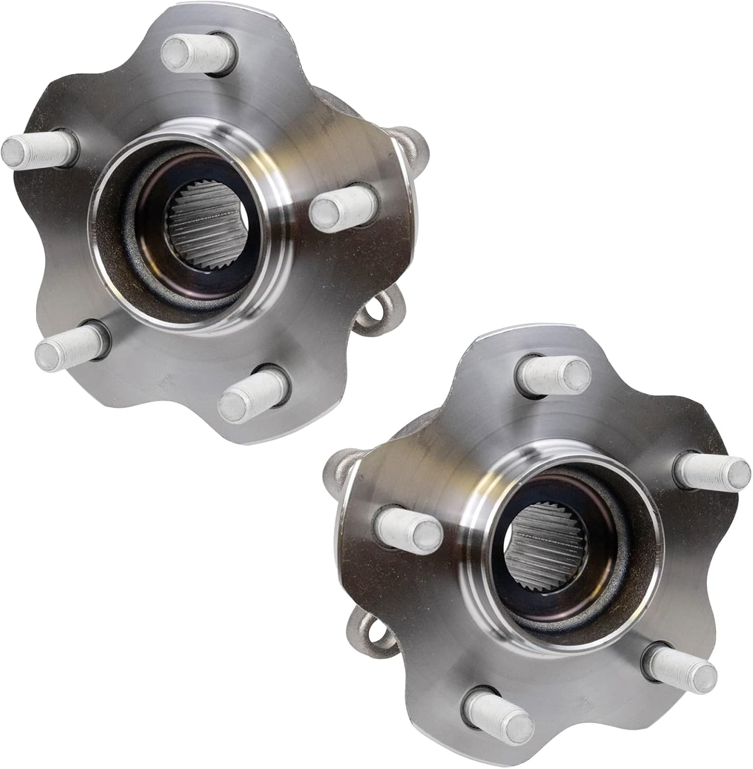 TRQ Rear Wheel Bearing and Hub Assembly Set 2 Piece Compatible with 14-19 Infiniti QX60 All Wheel Drive 2013 JX35 All Wheel Drive 15-19 Nissan Murano All Wheel Drive 13-19 Pathfinder 4 Wheel Drive
