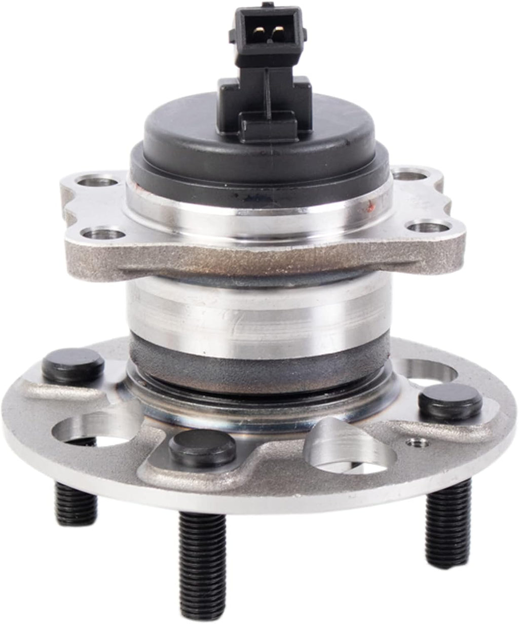 TRQ Rear Left and Right Wheel Bearing and Hub Assembly Set 2 Piece Compatible with 18-20 Hyundai Accent excluding Japan Built Models 21-22 Accent 18-20 Kia Rio excluding Japan Built Models 21 Rio