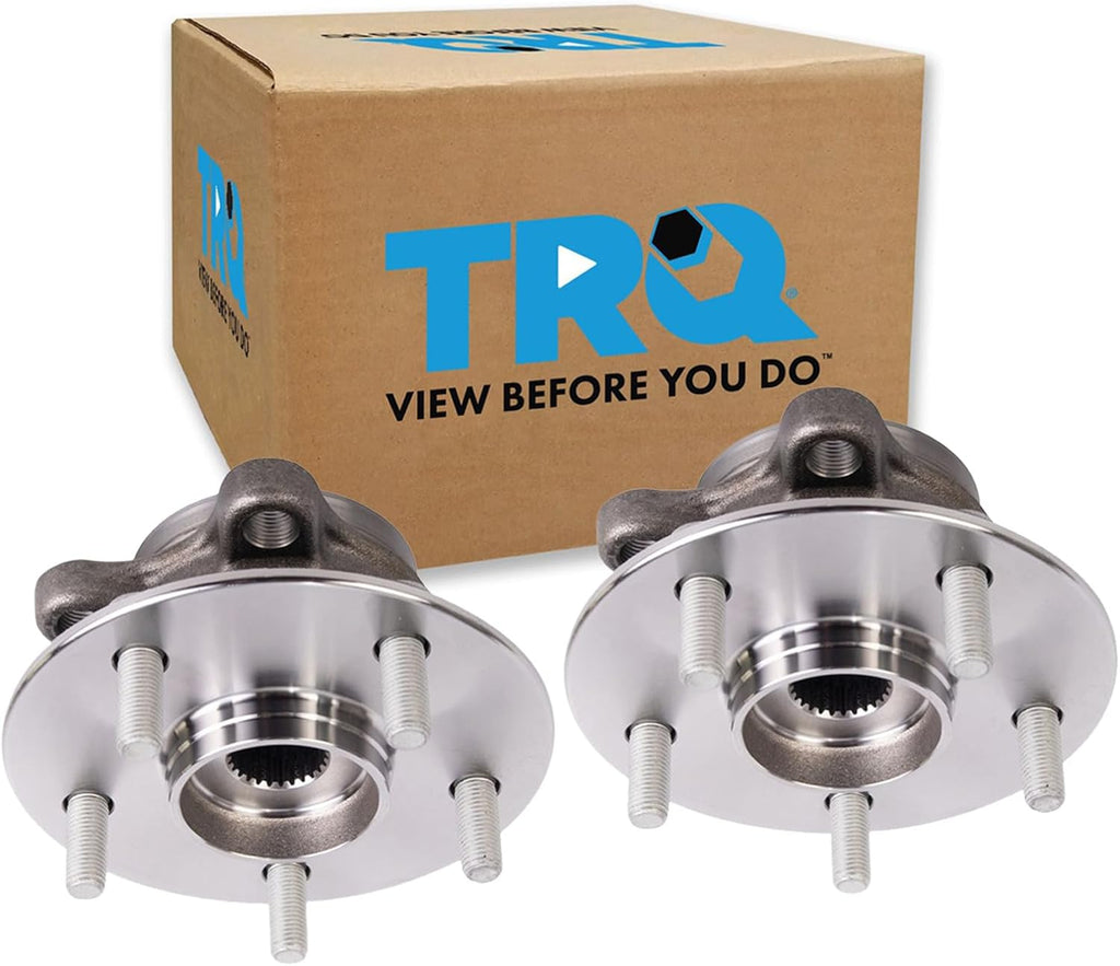 TRQ Front Left and Right Wheel Bearing and Hub Assembly Set 2 Piece Compatible with 2019-2022 Lexus UX200 2019-2023 UX250h 2018-2022 Toyota C-HR