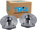 TRQ 2 Piece Front Rear Wheel Bearing & Hub Assembly Set with ABS Sensor Compatible with 2015-2020 Audi A3 A3 Quattro 2017-2018 A3 Sportback e-tron 2019-2023 Q3 2022-2023 RS3 S3 2016-2023 TT Quattro 2