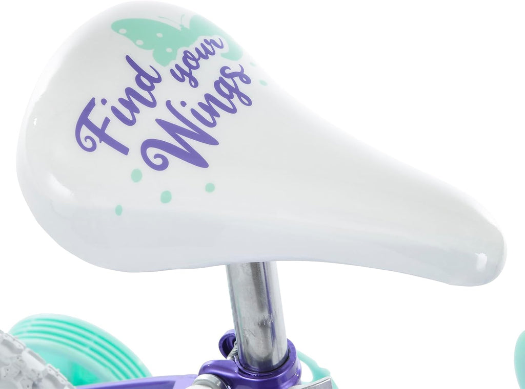 Huffy Illuminate Bike for Girls, 12/16/20 Inch Size Options, Ages 3+ Years Old, Removable Training Wheels (12' and 16' Only), Multiple Color Options, Easy Assembly, Adjustable Seat, Durable