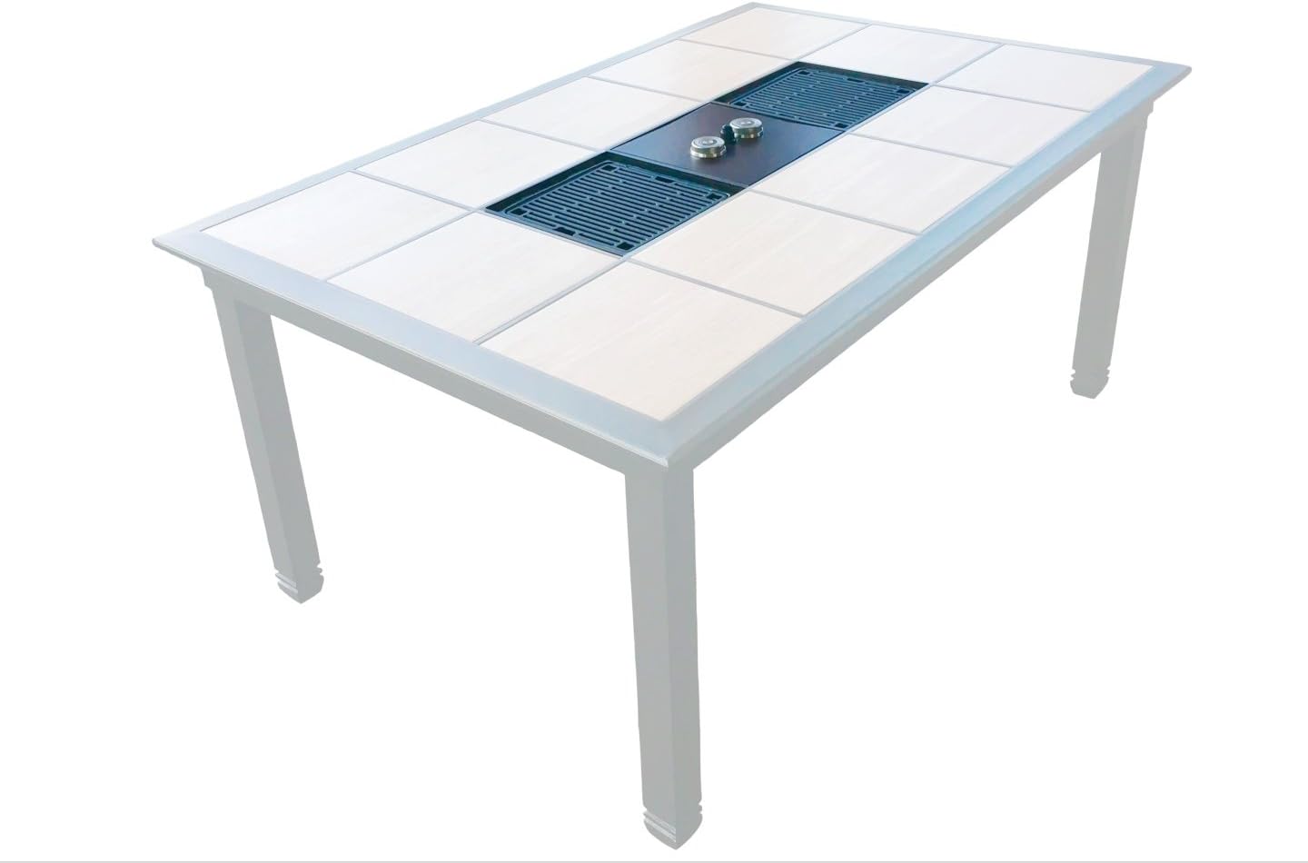 Generations Series Dual Table Grill W/Controls | Korean BBQ Table | Raclette Style | Hibachi | Fire Pit Inert Compatable | (Table sold Separately)